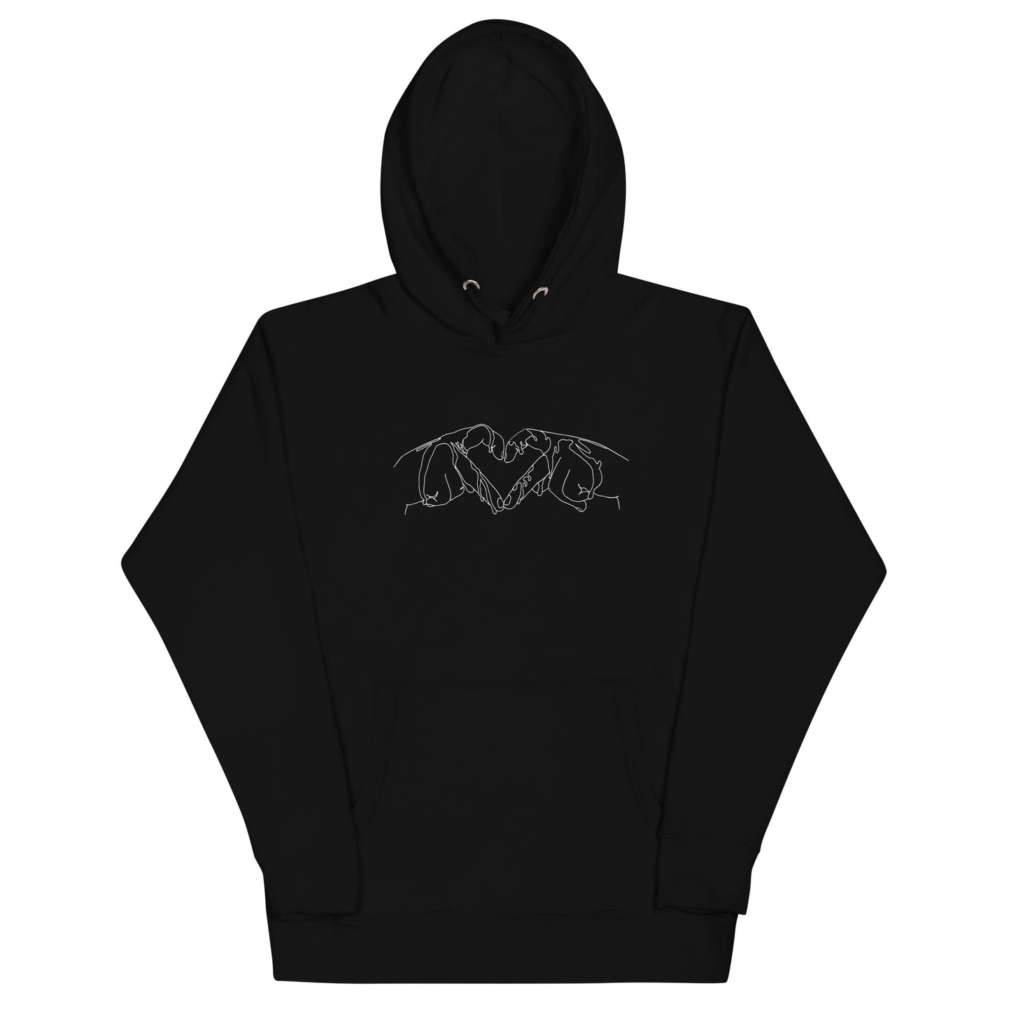 Heart Hands Printed Hoodie