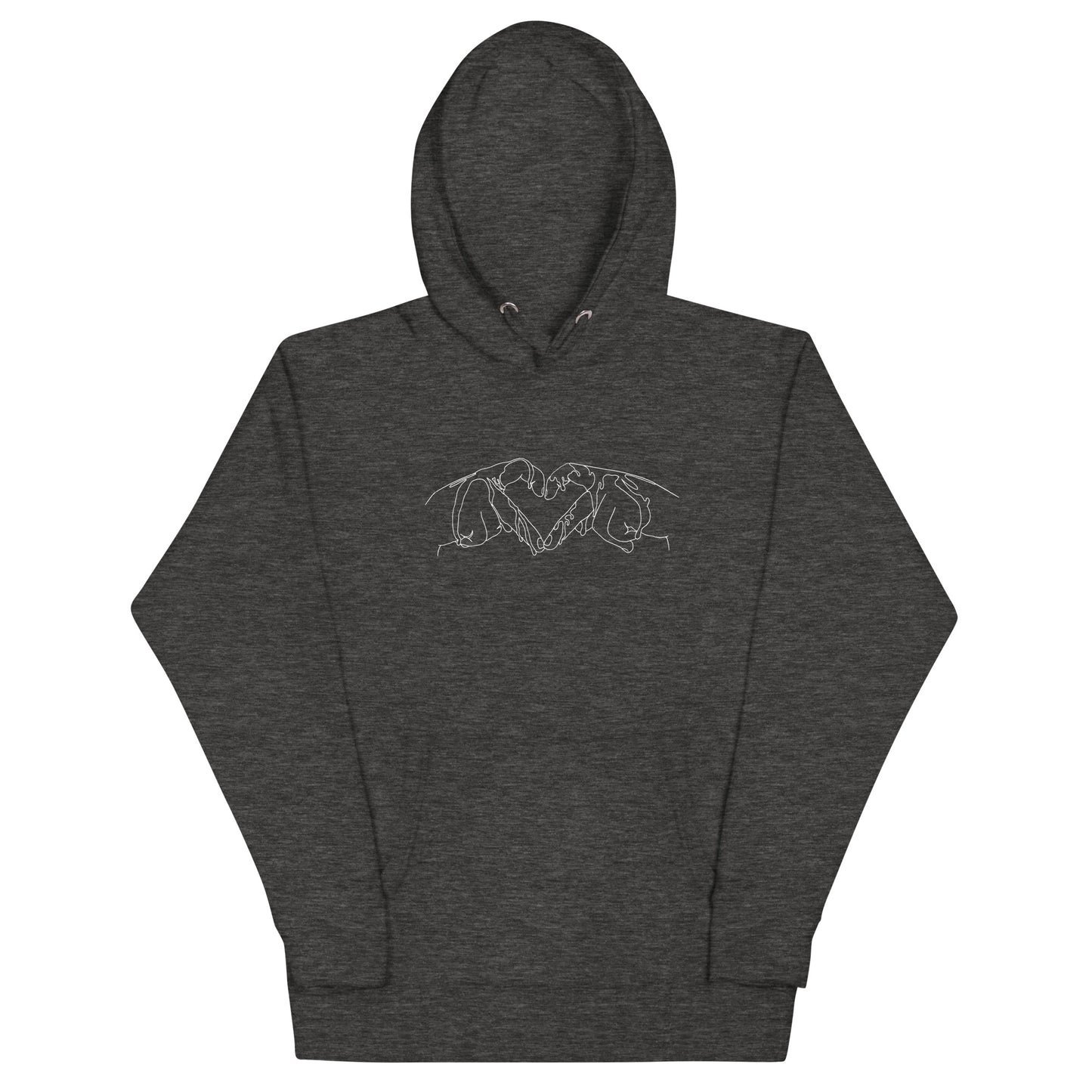 Heart Hands Printed Hoodie