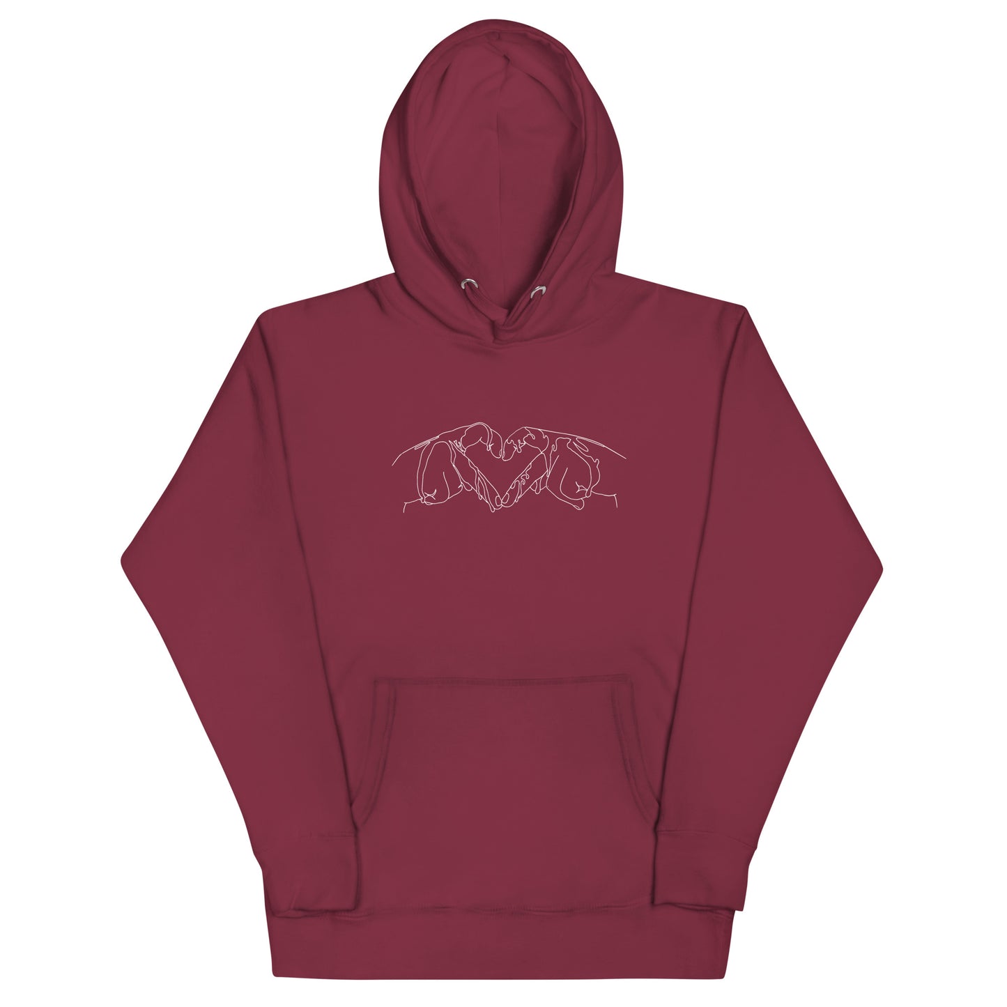 Heart Hands Printed Hoodie