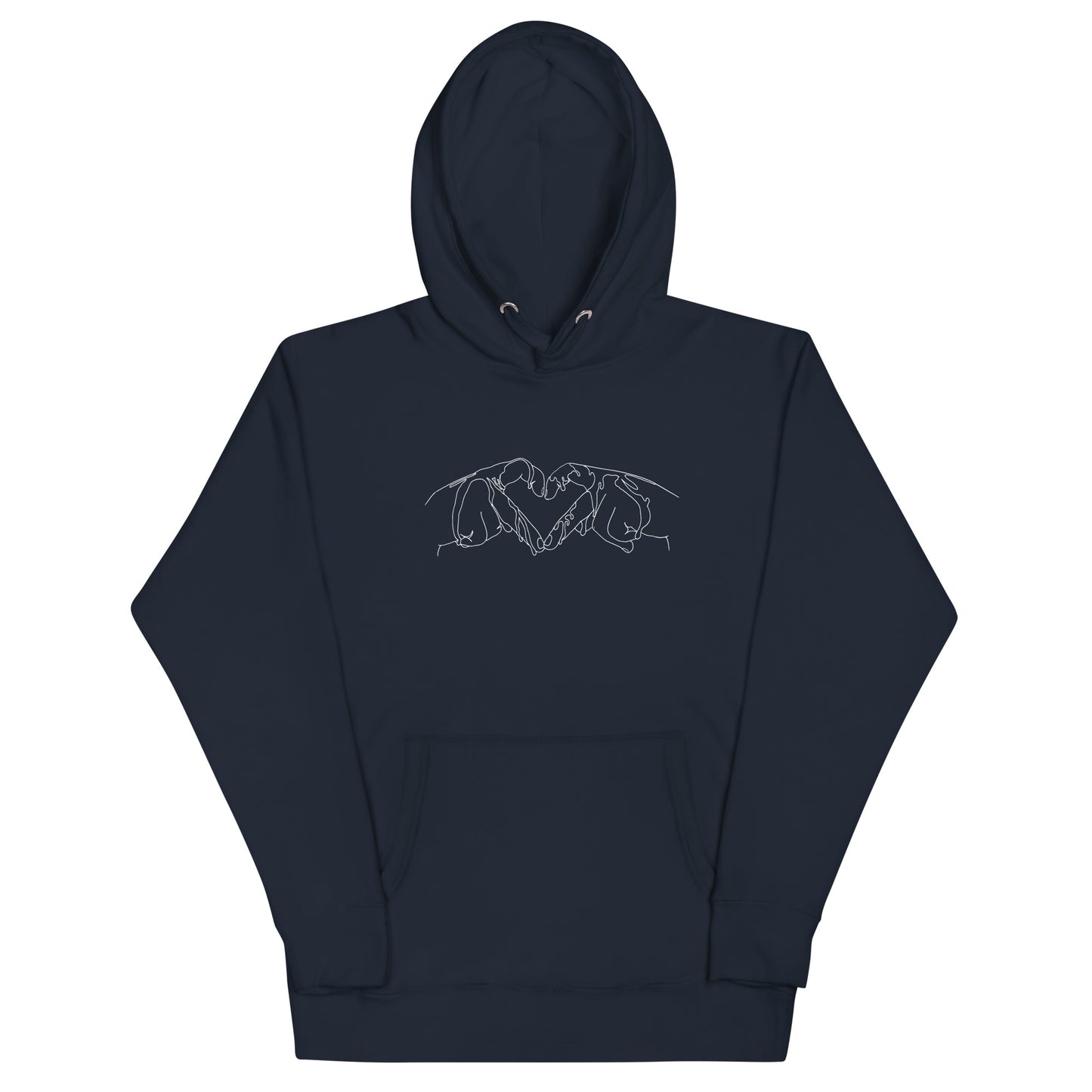 Heart Hands Printed Hoodie